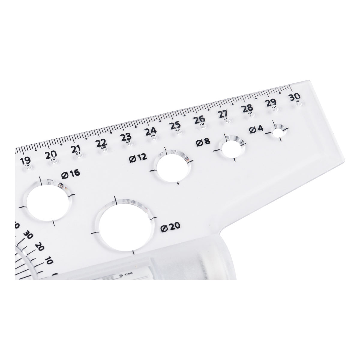 Линейка "Рейсшина", 30 см, прозрачный - 4