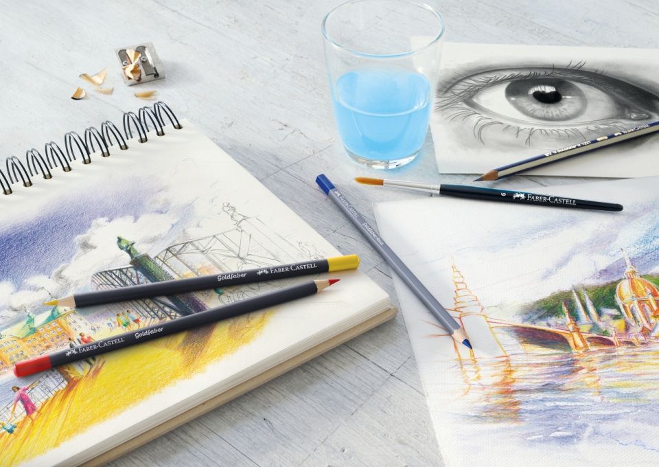 Карандаши цветные "Goldfaber", 12 шт., металлическая упаковка - 3