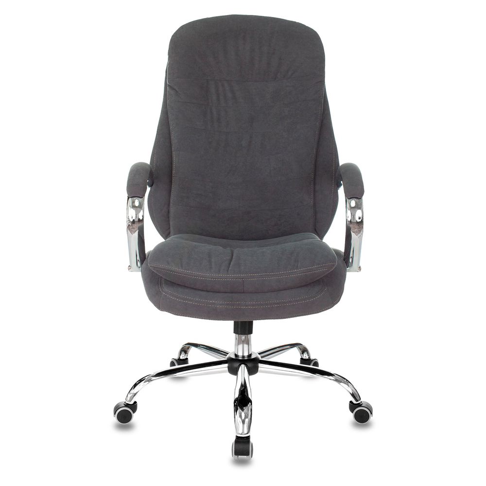 Кресло руководителя "Бюрократ T-9950SL Fabric", ткань, металл, серый - 2