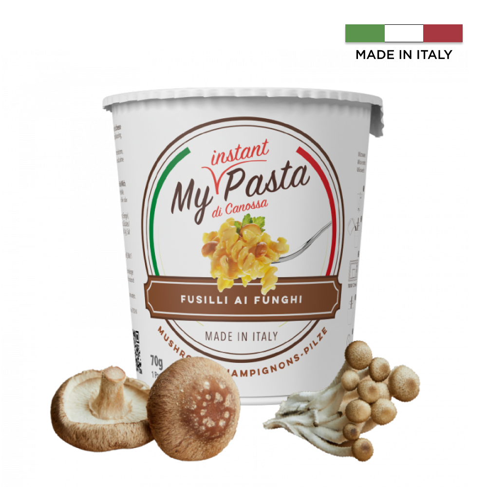 Паста фузилли "My instant pasta" со вкусом грибов, 70 г