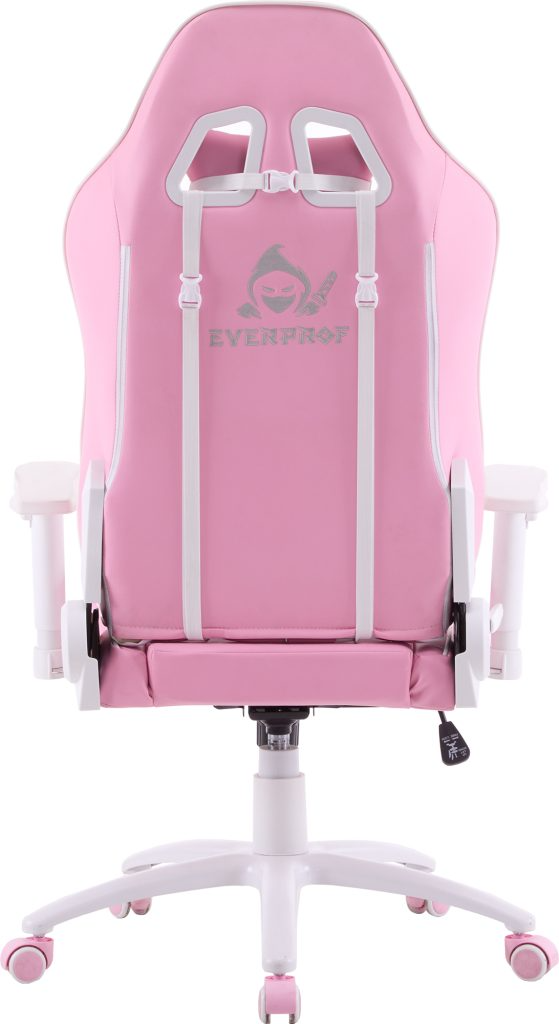 Кресло игровое EVERPROF Katana экокожа, розовый/белый, крестов. металл, корпус белый  - 5