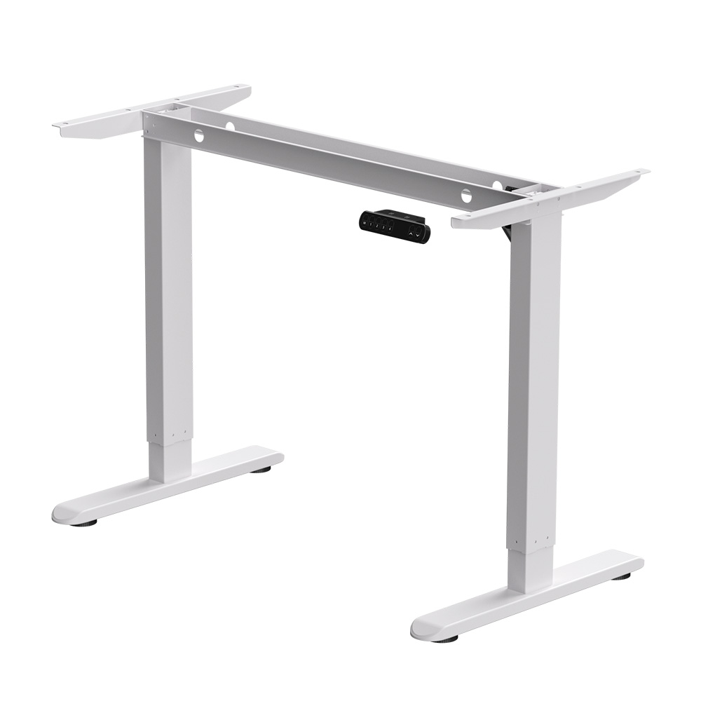 Стол с электроприводом WellDesk Basic 1200x675х18 белый/дуб стирлинг (9191460+9197777) - 4