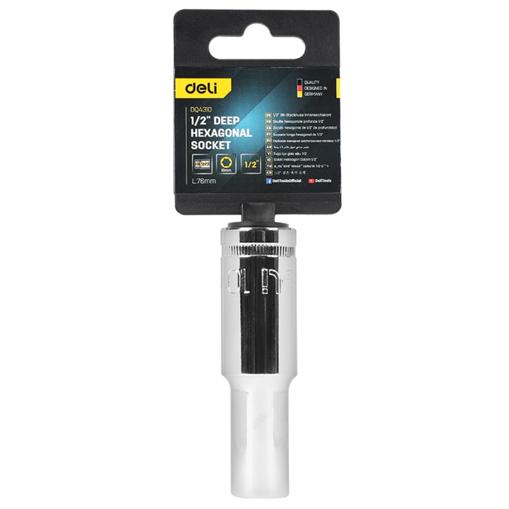 Головка торцевая шестигранная Deli YS