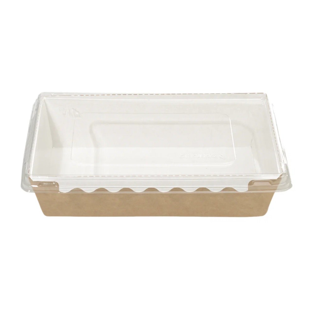 Контейнер бумажный для салата, 800 мл, 200 шт/упак, крафт - 4