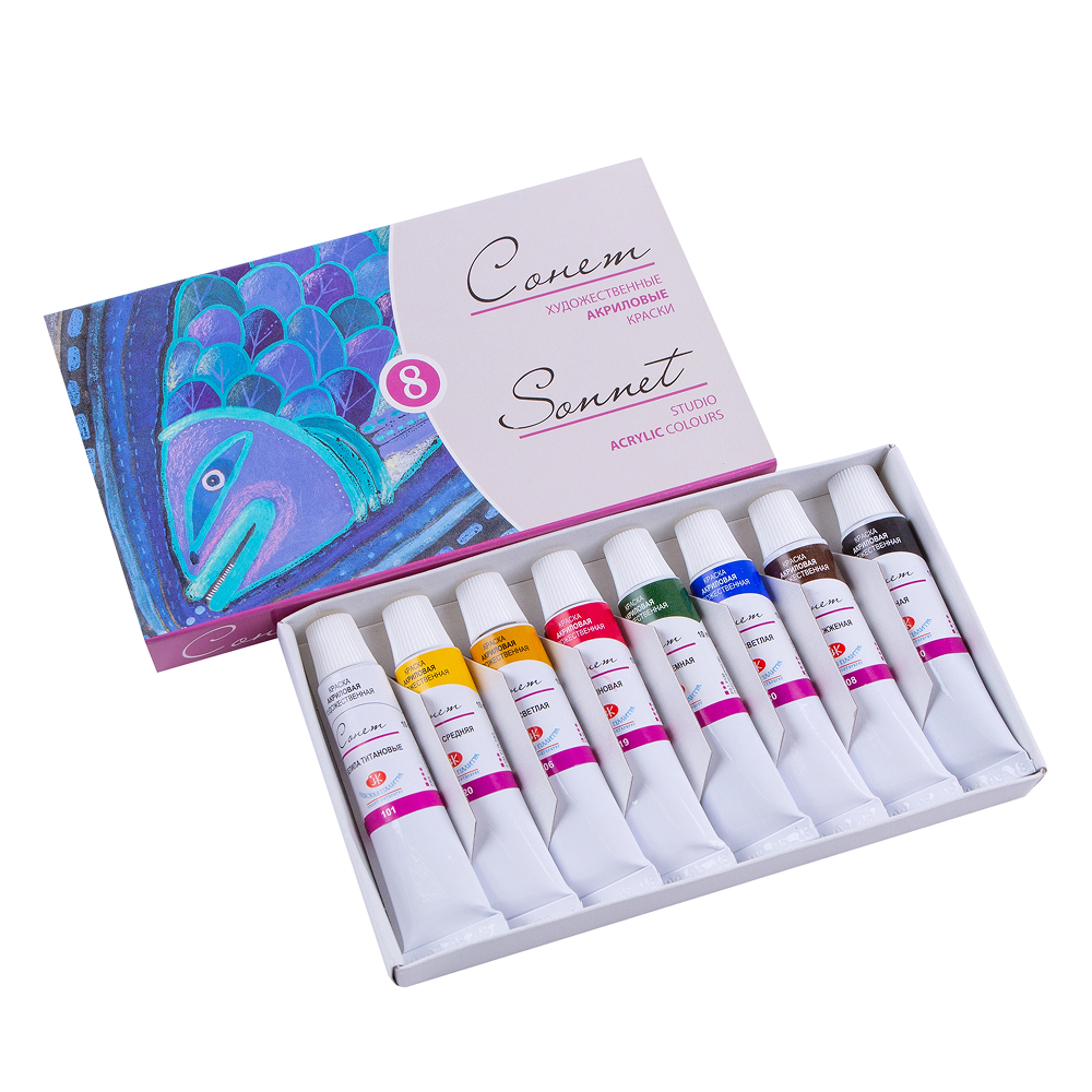 Краски акриловые "Сонет"