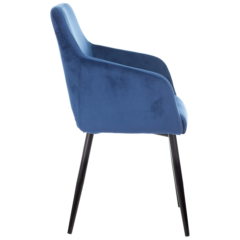 Кресло "Бюрократ CH-380F", ткань, сапфировый, каркас металл, корпус черный - 2