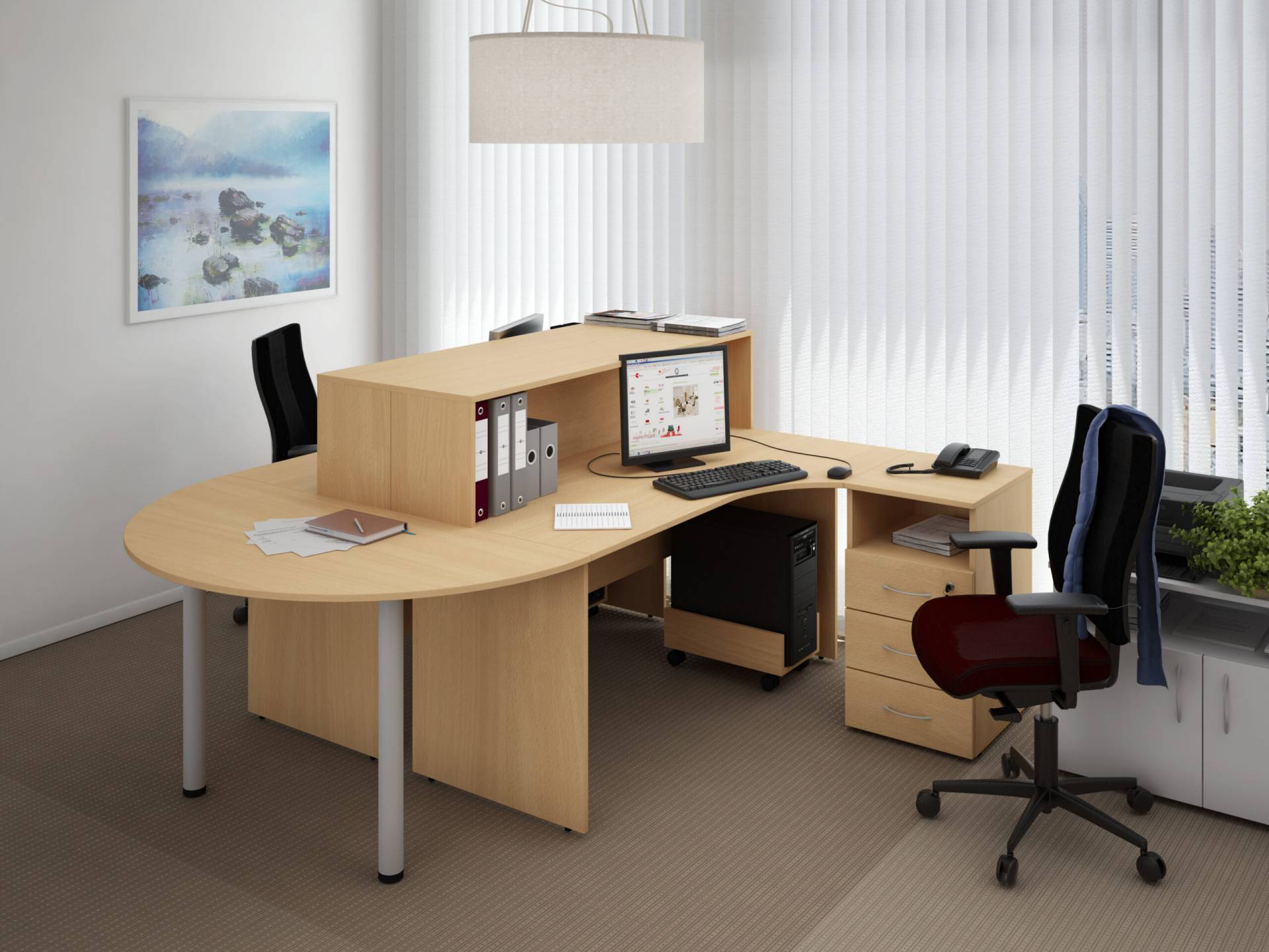 Коллекция Столица стеллаж С-112, 400х337х780 мм, бук - 3