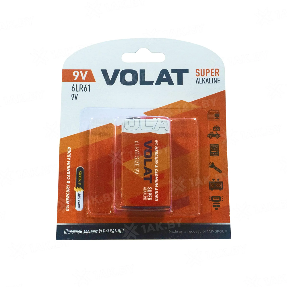 Батарейка алкалиновая Крона BL-1 6LR61