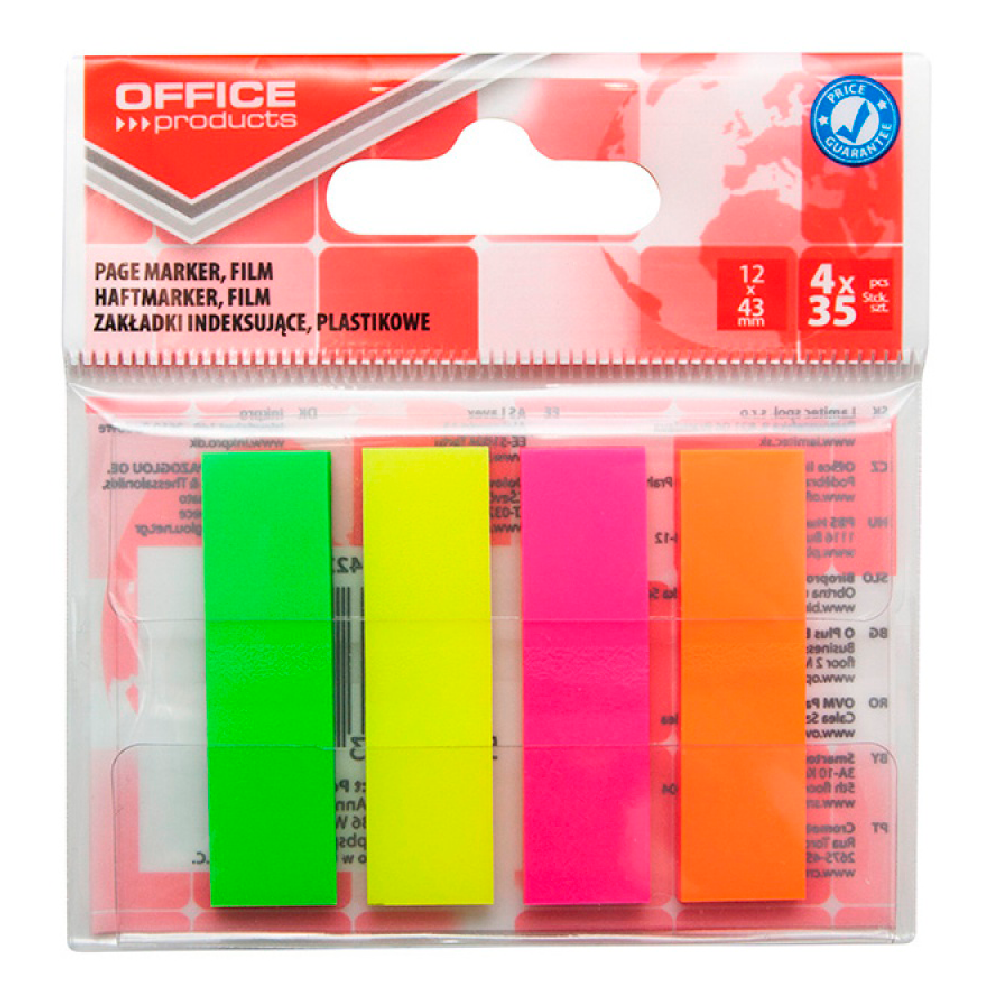 Закладки клейкие "Office products"