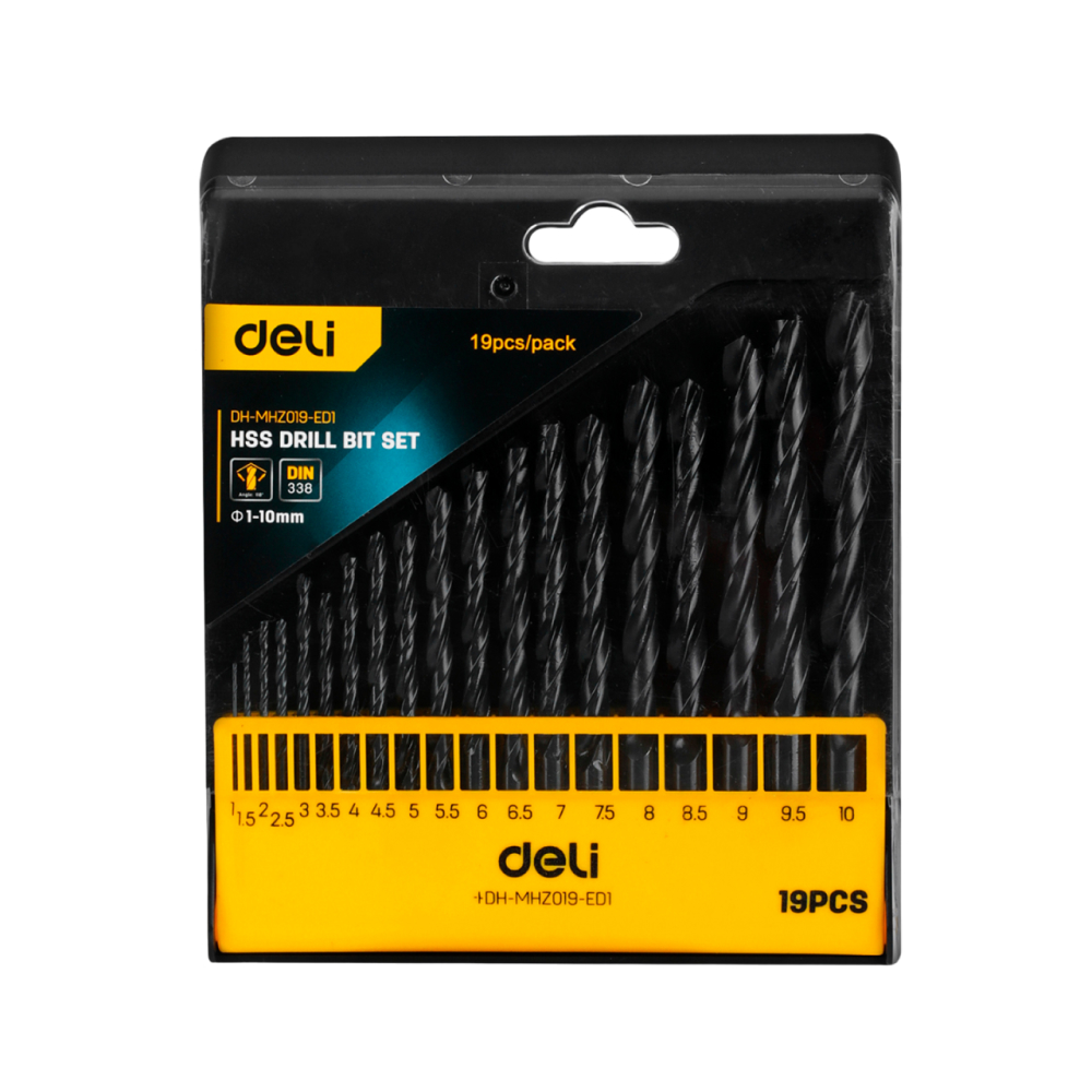 Набор сверл по металлу "Deli" EDH-MHZ019-ED1
