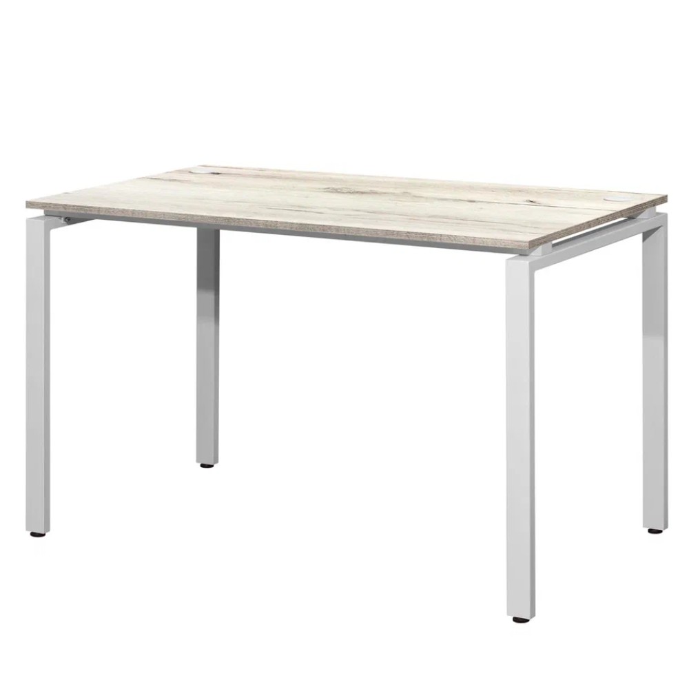 Стол письменный Millwood Лофт Сиэтл (ДТ-5), 1300х700 мм, металлокаркас белый