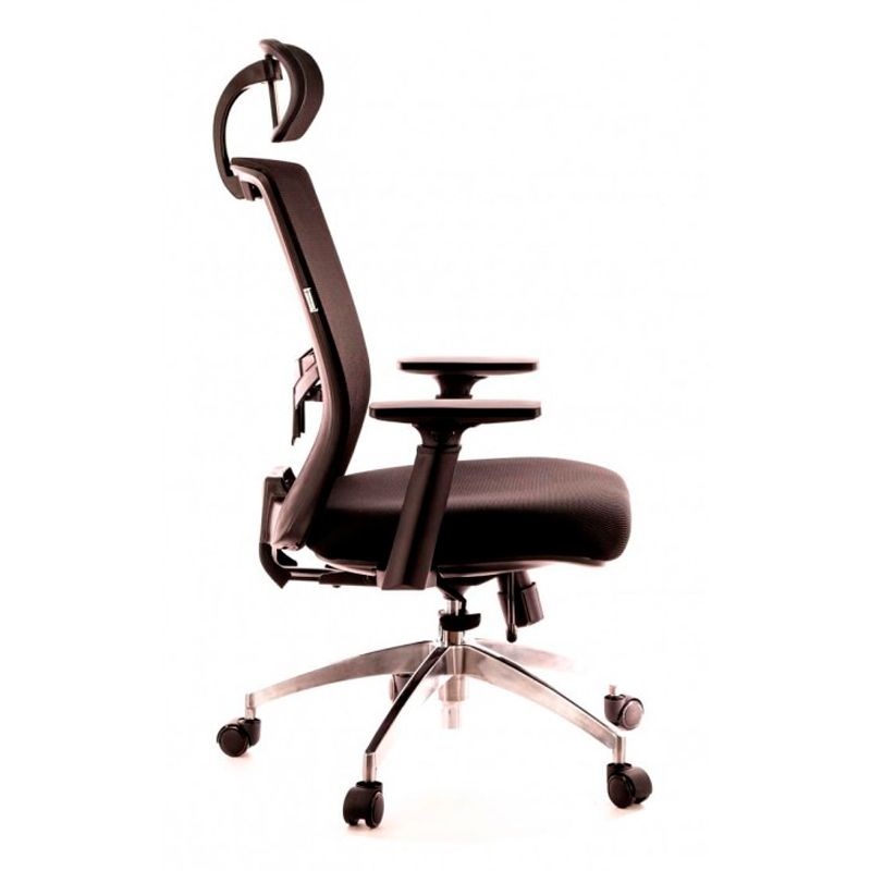 Кресло для руководителя EVERPROF "Polo", ткань, сетка, металл, черный - 2