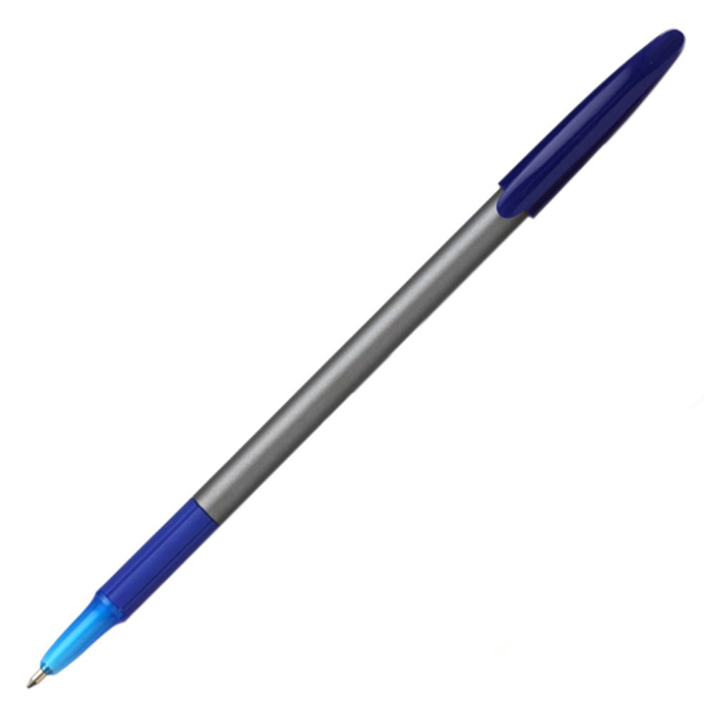Ручка шариковая "Office Grip", 0.7 мм, серый, стерж. синий - 2