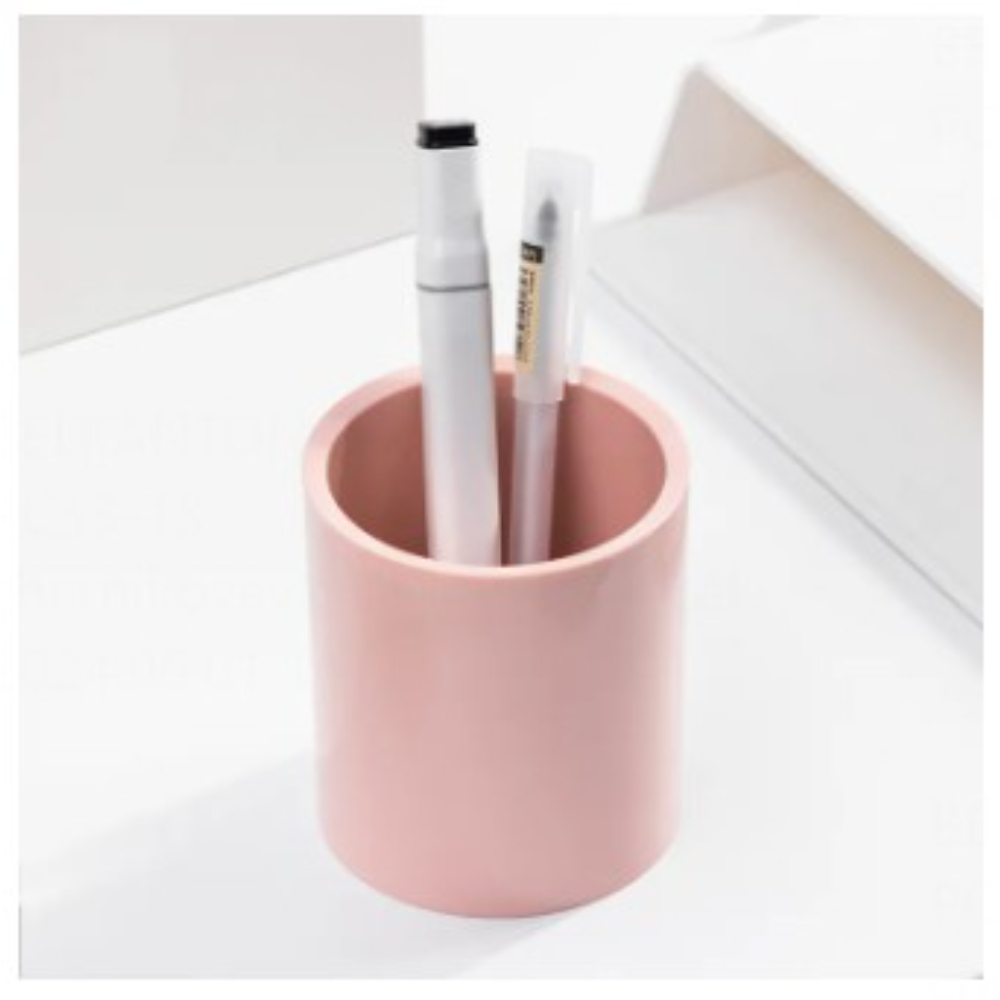 Карандашница Deli "Nusign", пластик, розовый - 3