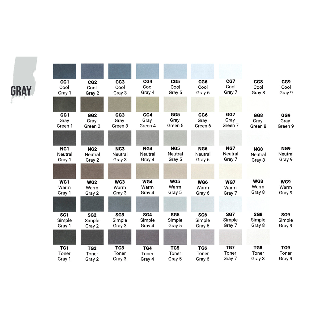 Маркер перманентный двусторонний "Sketchmarker Brush", WG8 теплый серый 8 - 2