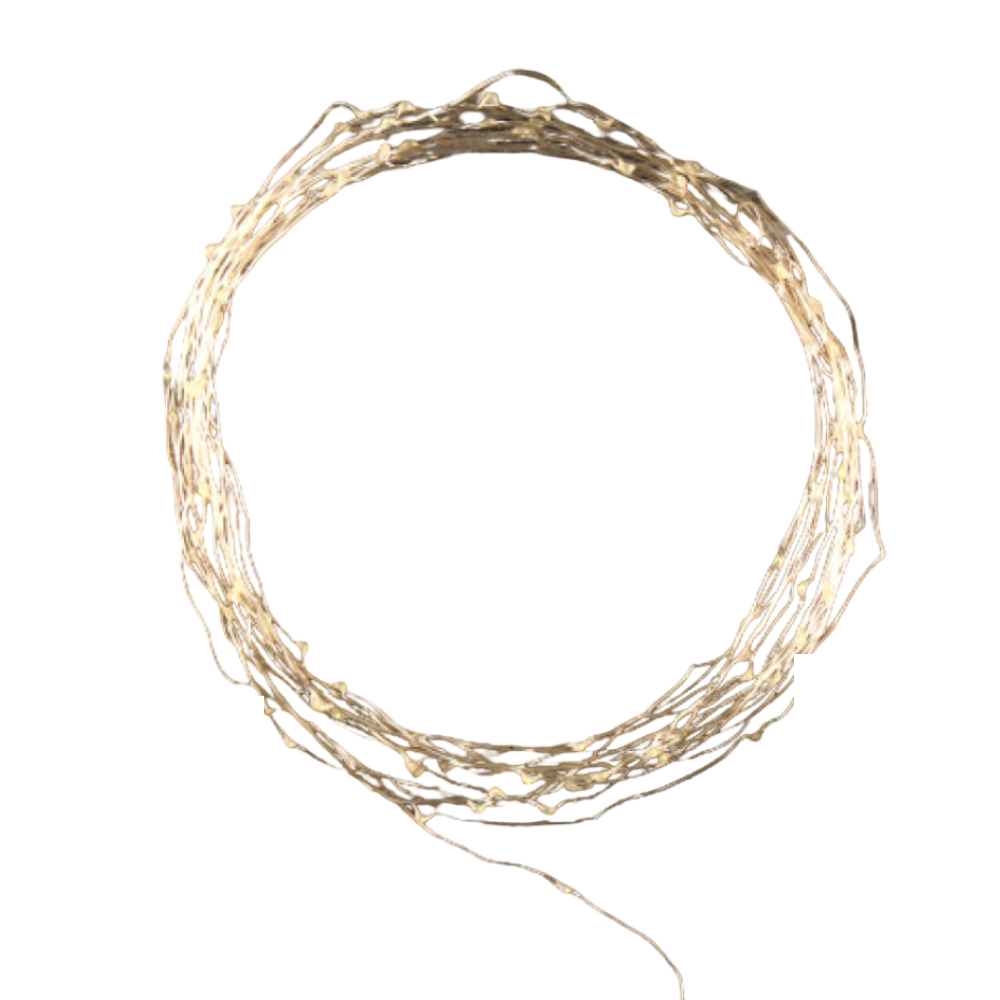 Гирлянда электрическая LED "Нить" с насадками "Роса", 10 м