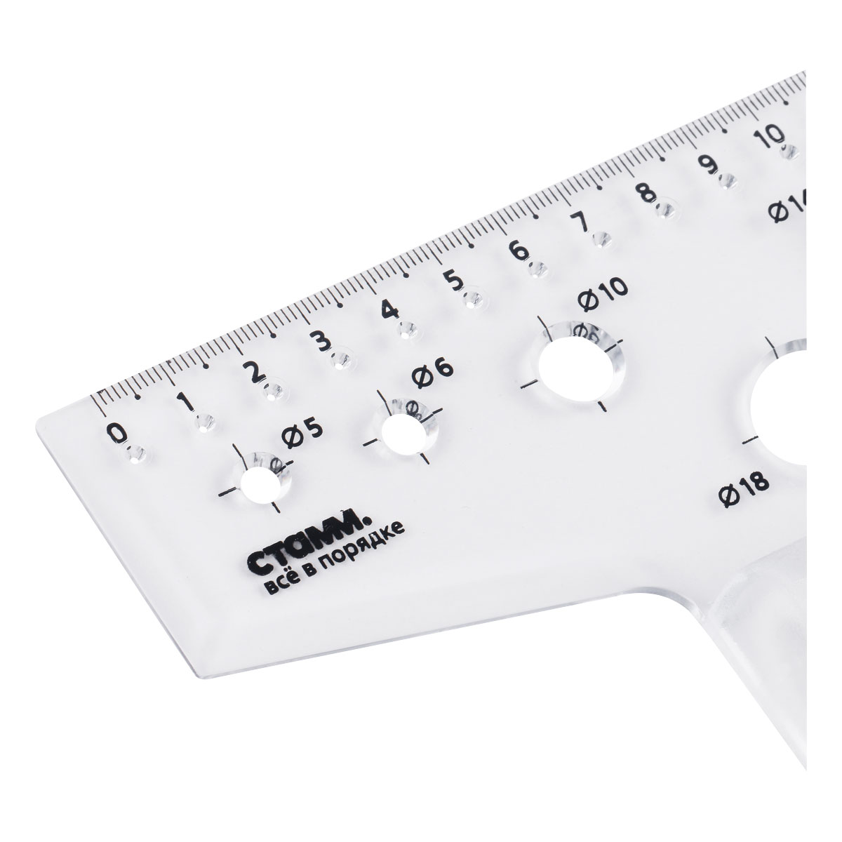 Линейка "Рейсшина", 30 см, прозрачный - 3