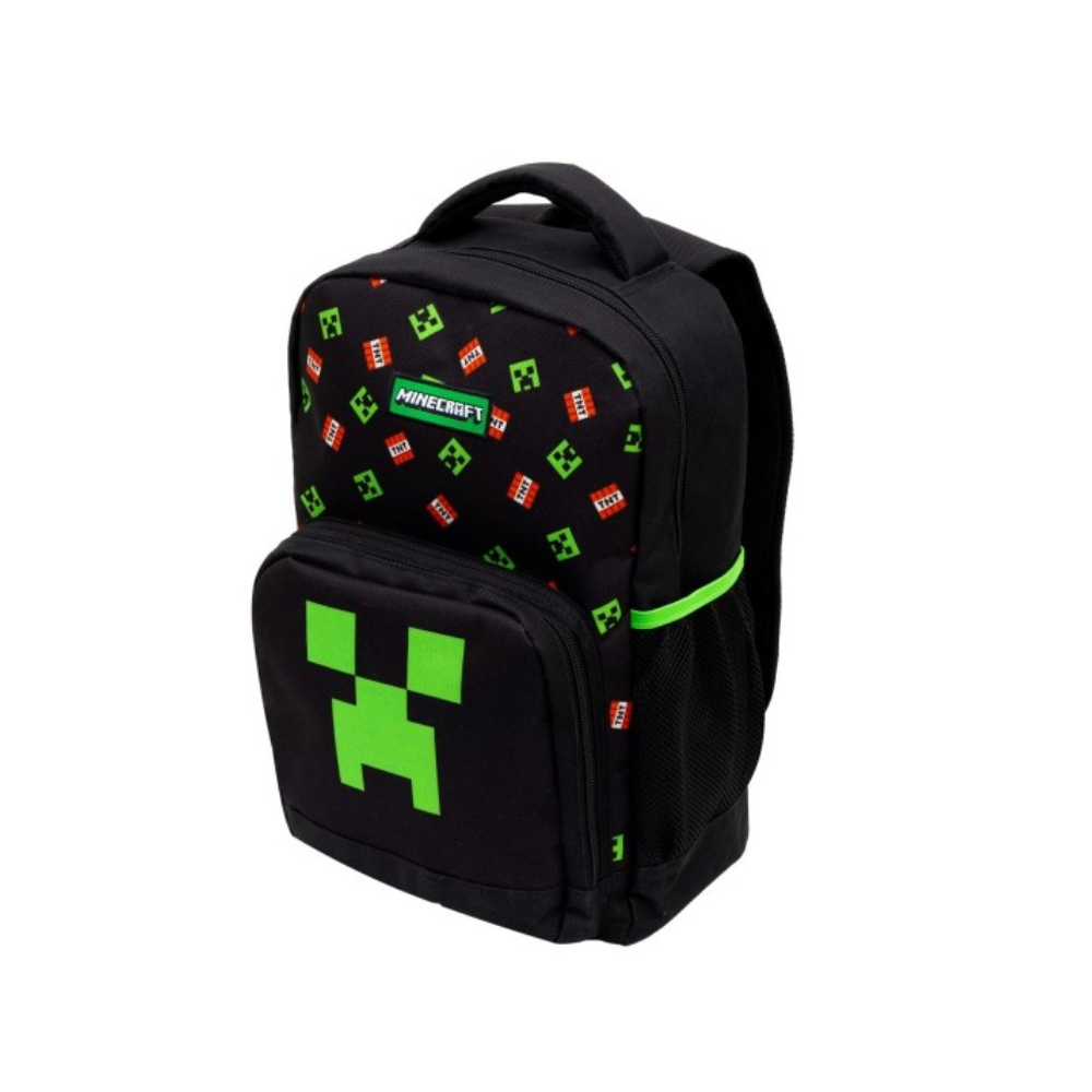 Рюкзак молодежный "Minecraft", полиэстер, черный, зеленый - 3