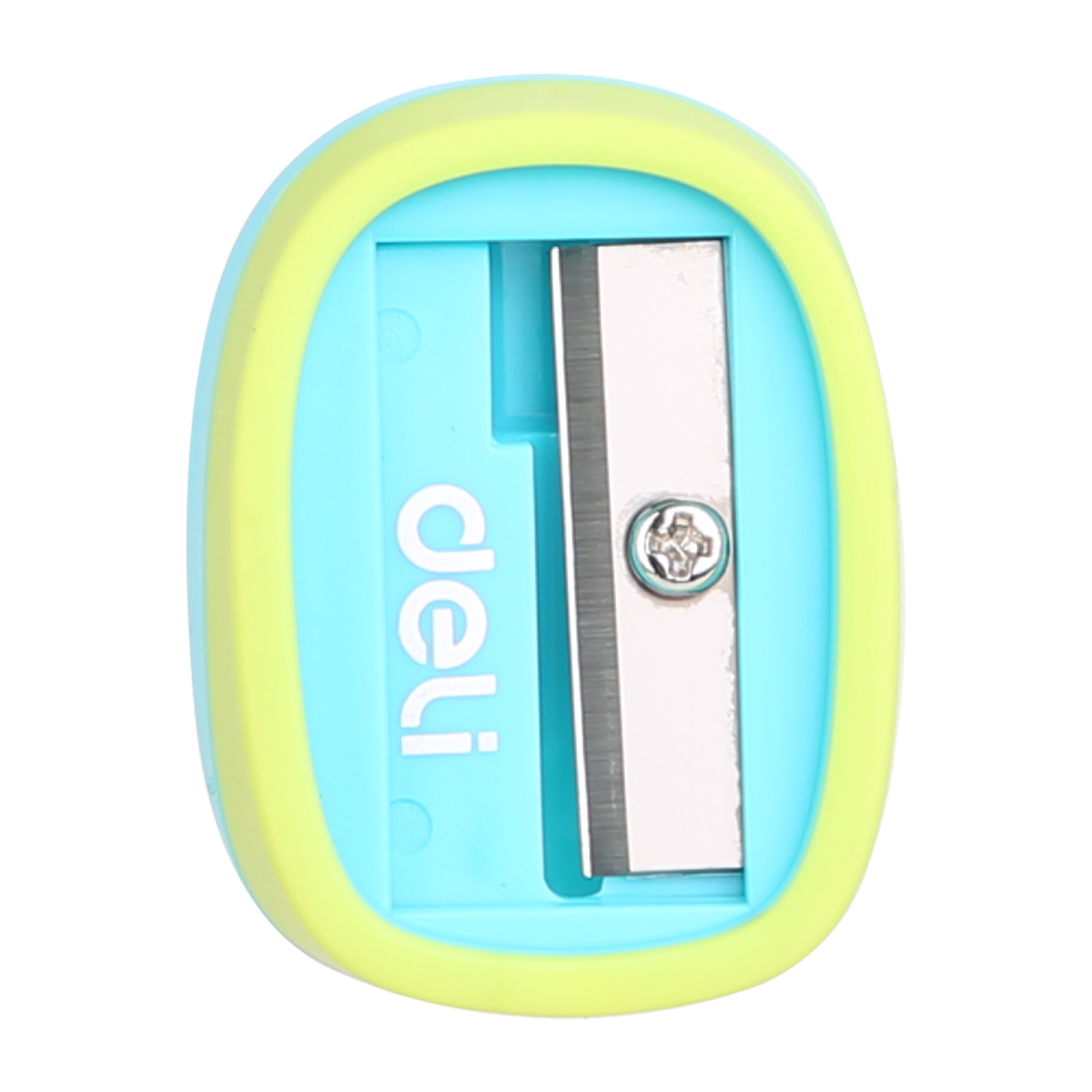 Точилка Deli "Smooth Sharpener", 1 отверстие, ассорти