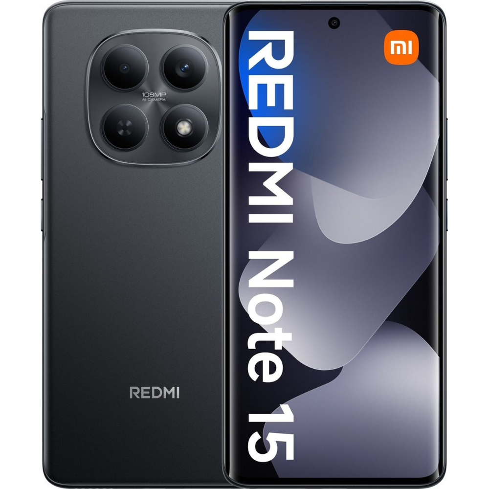 Смартфон Xiaomi REDMI Note 15, 6GB/128GB, Black, EU