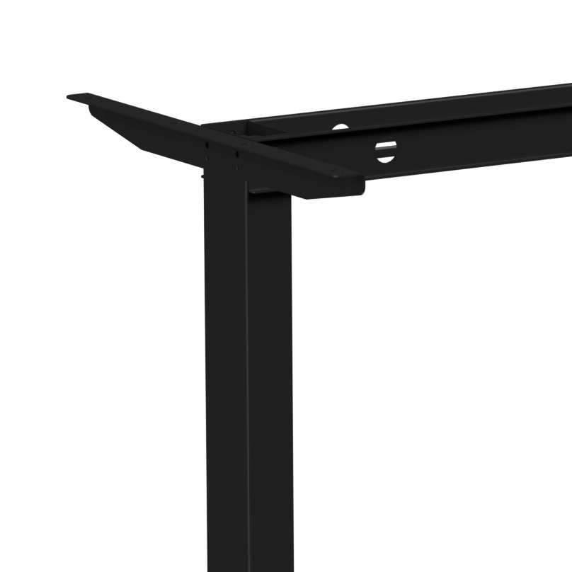 Стол с электроприводом WellDesk Basic 1200x675х18 черный/дуб стирлинг (9191456+9197777) - 6