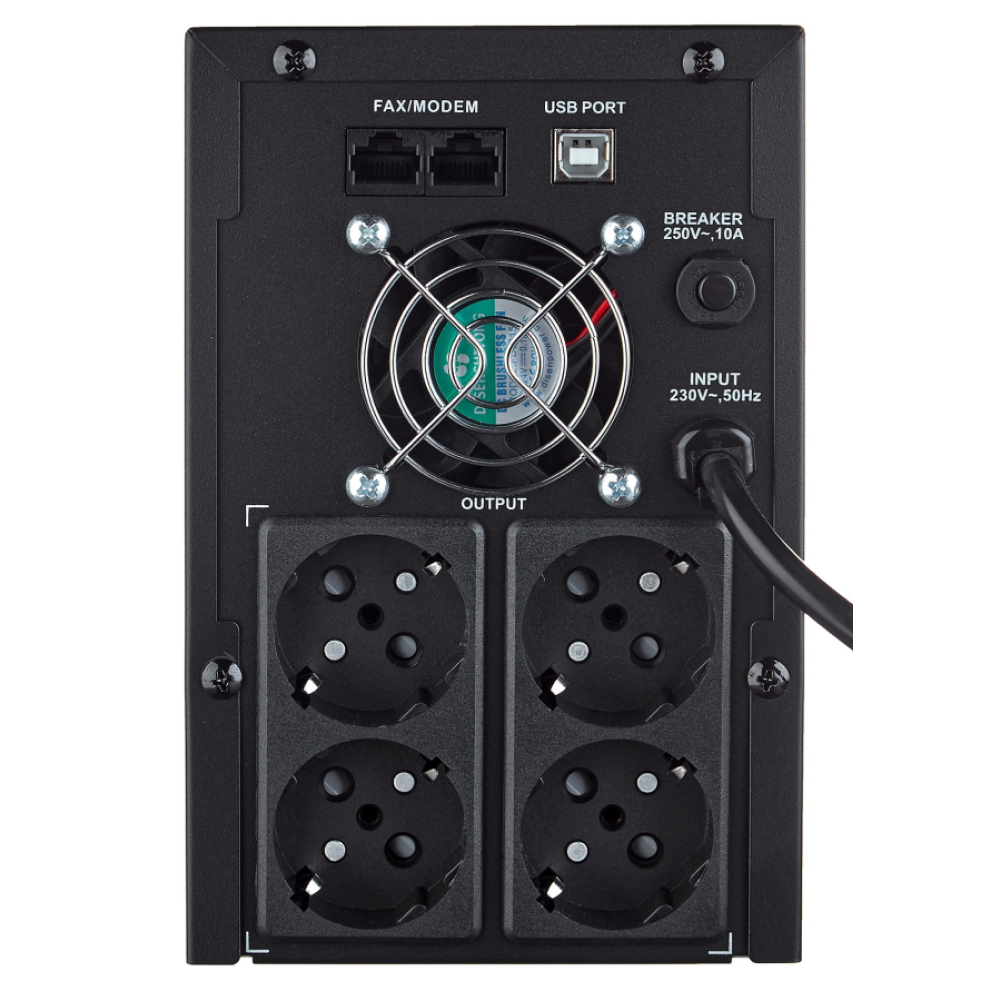 ИБП Kiper Power C2000 USB (2000VA/1200W) - 4