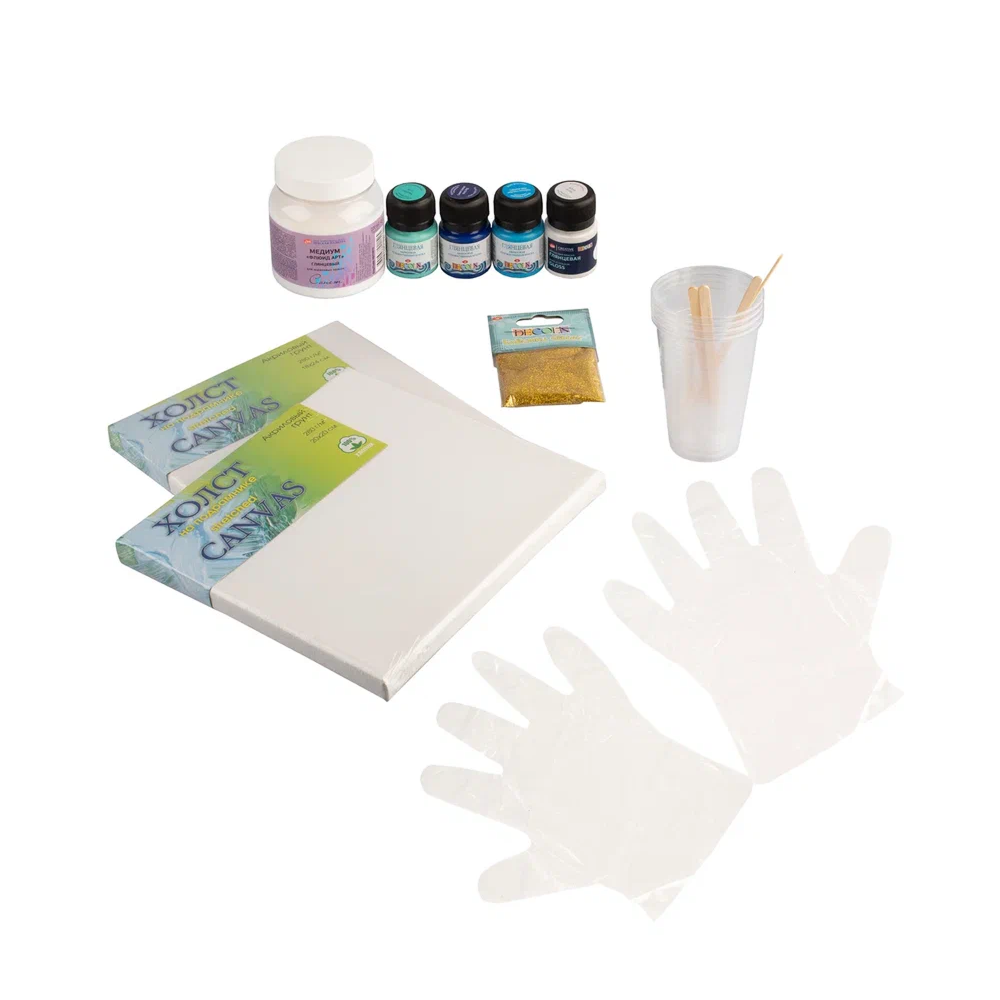 Набор для творчества "Decola флюид арт.Море"