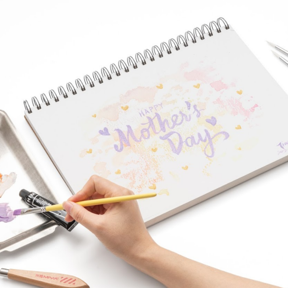 Скетчбук для графики "Himi", 22.8х30.4 см, 180 г/м2, 40 листов - 7