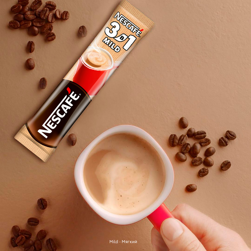 Кофейный напиток "Nescafe" 3в1 мягкий, растворимый, 16 г - 13