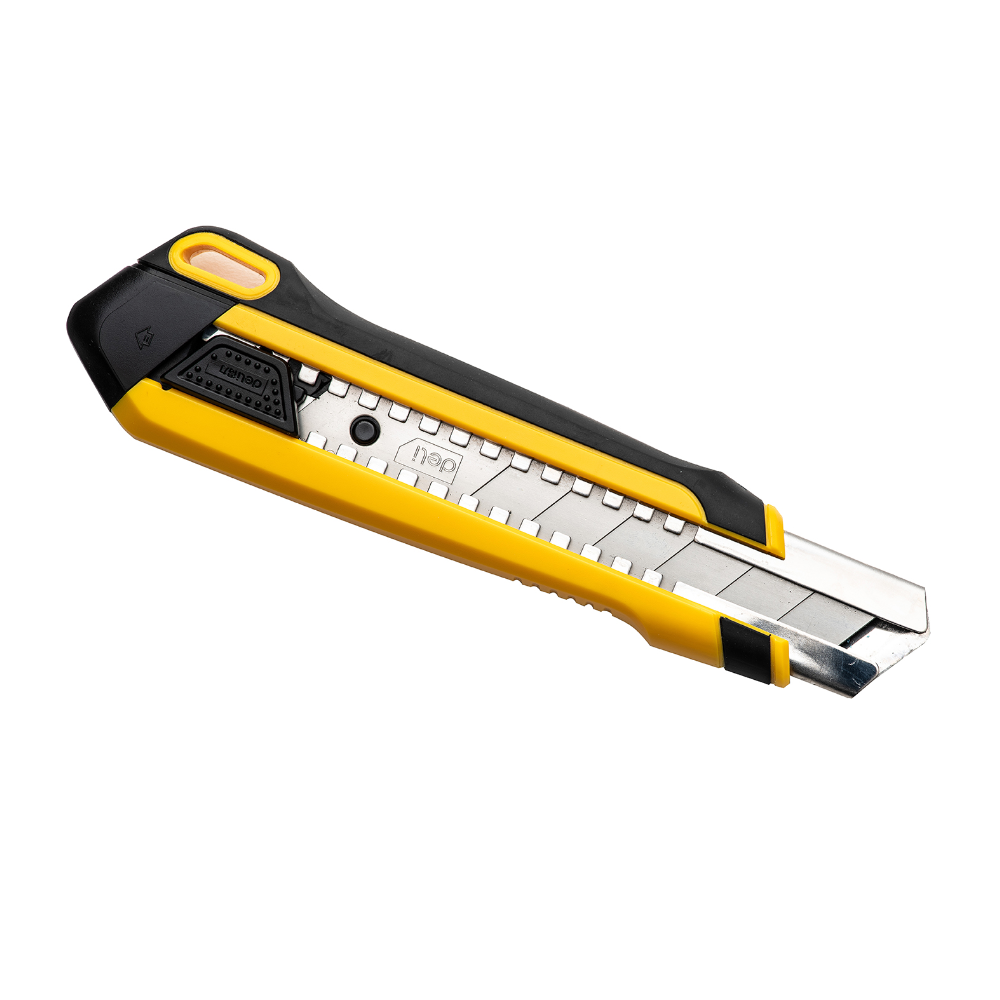 Нож для бумаги Deli "EDL025", 25 мм, усиленный