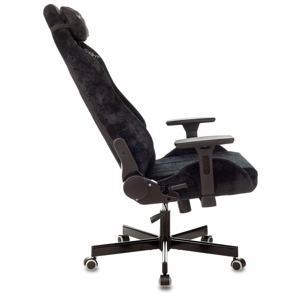 Кресло игровое Бюрократ Knight N1 Fabric, ткань, черный - 4