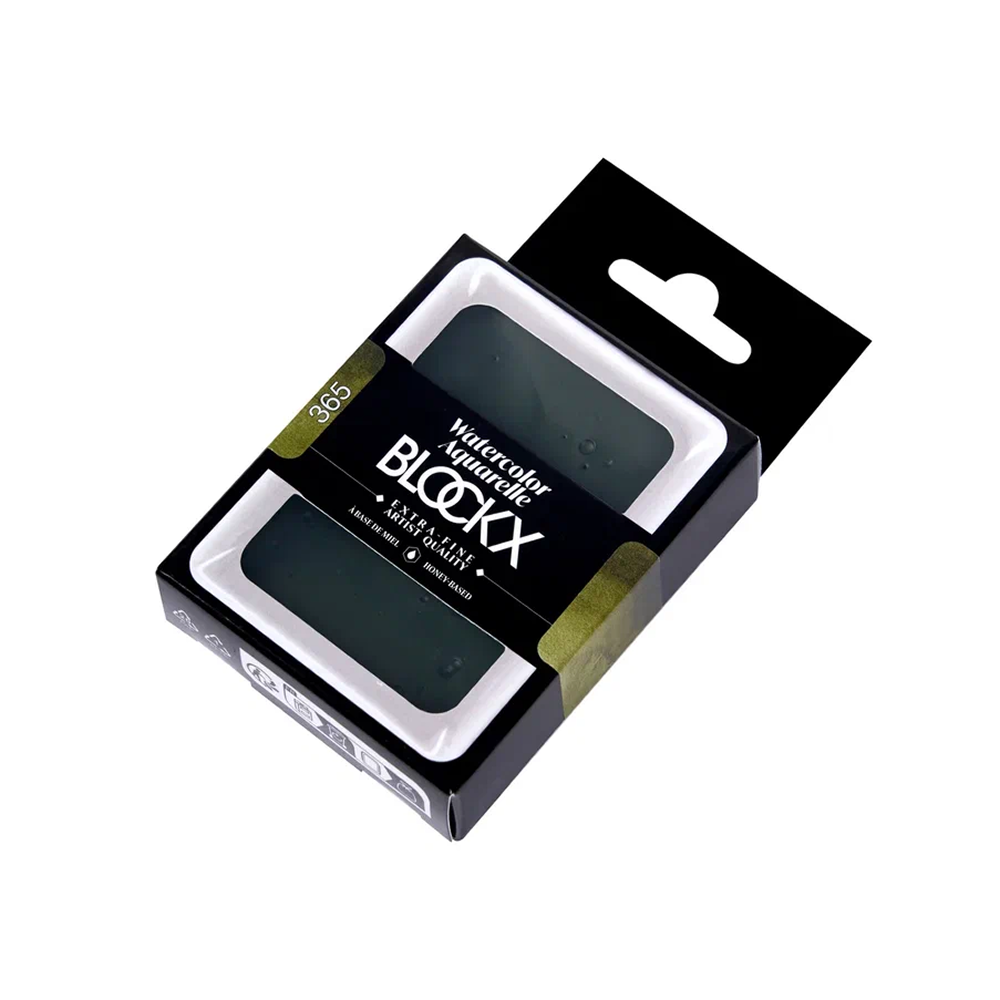 Краски акварельные "Blockx. Giant pan", 365 оливковый зеленый, 18 мл., кювета - 2