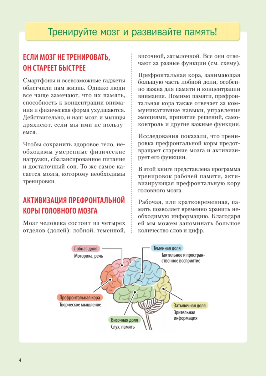 Книга "Заставь мозг работать. Эффективная тренировка памяти и мышления в любом возрасте", Рюта Кавашима - 5