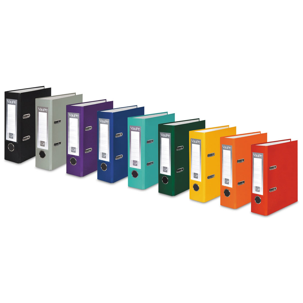 Папка-регистратор "VauPe", А5, 75 мм, ламинированный картон, красный - 2