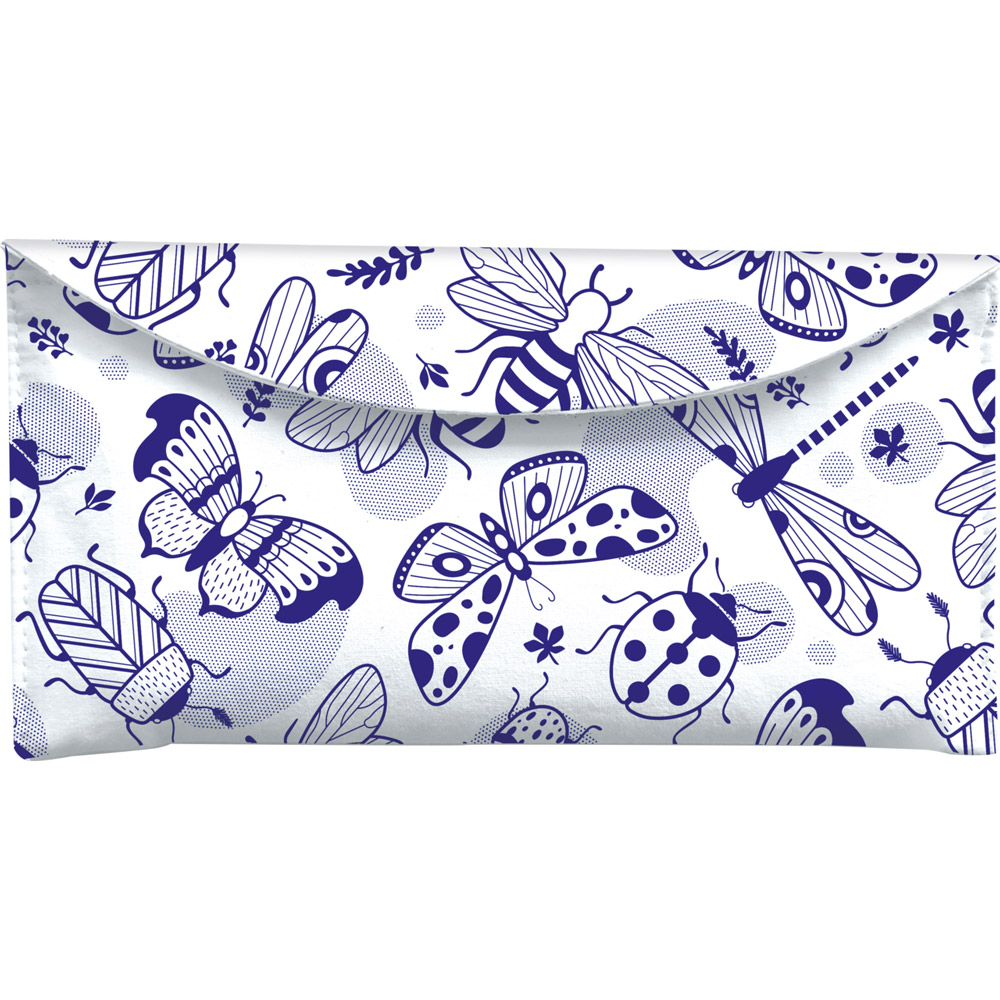 Пенал Maped "Colorpeps", 1 отделение, с наполнением, белый, синий