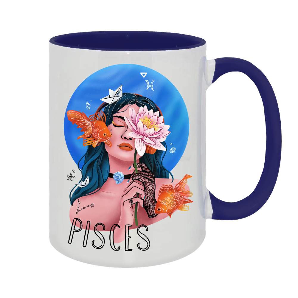 Кружка керамическая "Рыбы"