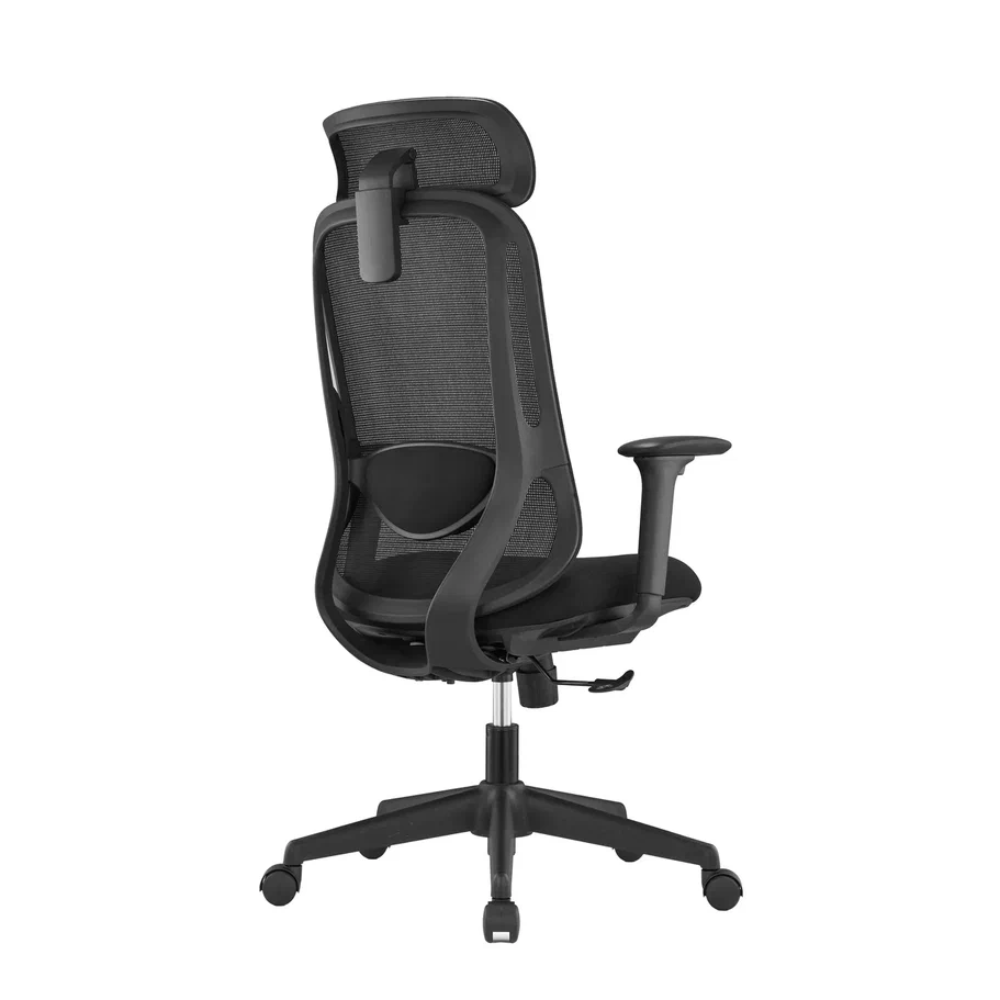 Кресло для руководителя SitZone U-090A, сетка, ткань, пластик, черный, -30% - 4