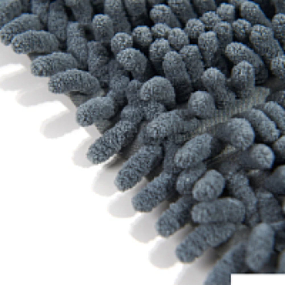 Насадка для плоской швабры 42х14 см, шенилл, на резинке, серый - 6