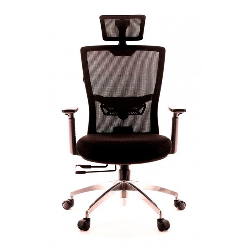 Кресло для руководителя EVERPROF "Polo", ткань, сетка, металл, черный - 3