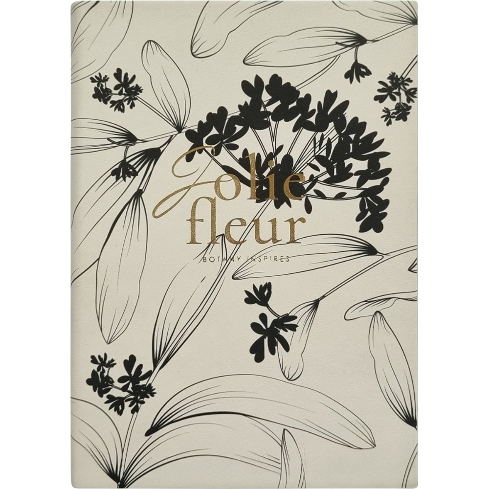 Ежедневник датированный "Fleur" 2026, А5, 352 страницы, молочный
