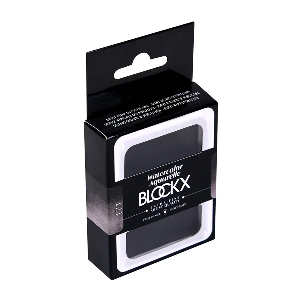 Краски акварельные "Blockx. Giant pan", 171 слоновая кость черная, 18 мл., кювета - 4
