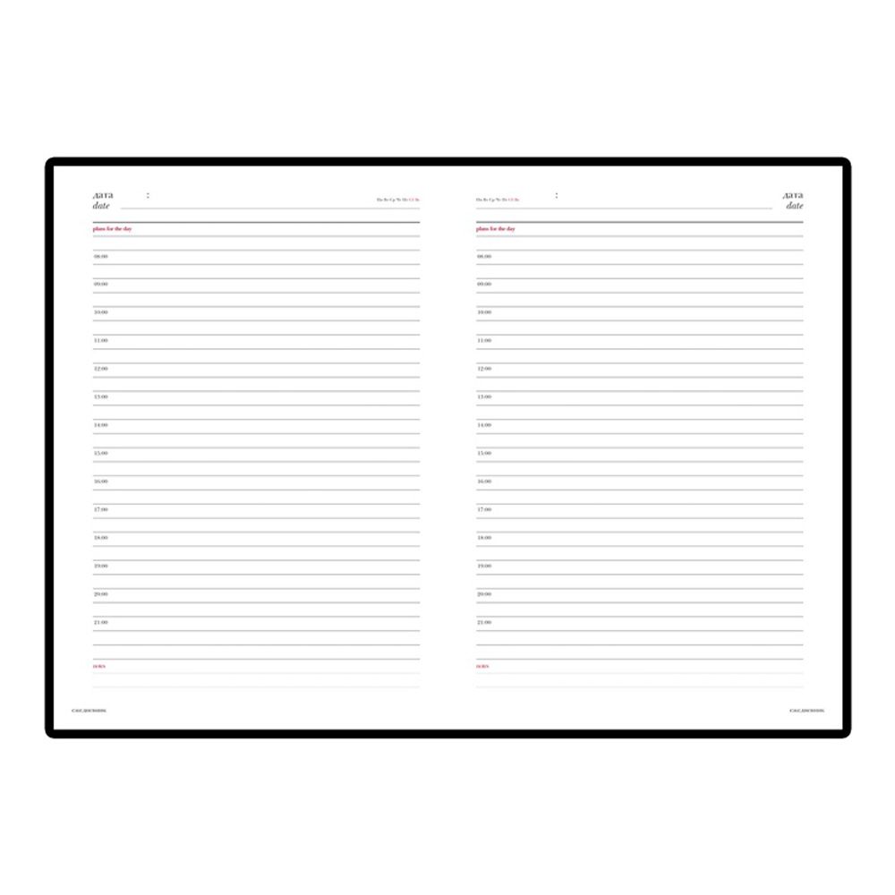 Ежедневник недатированный "Leader", А5+, 352 страницы, черный - 2