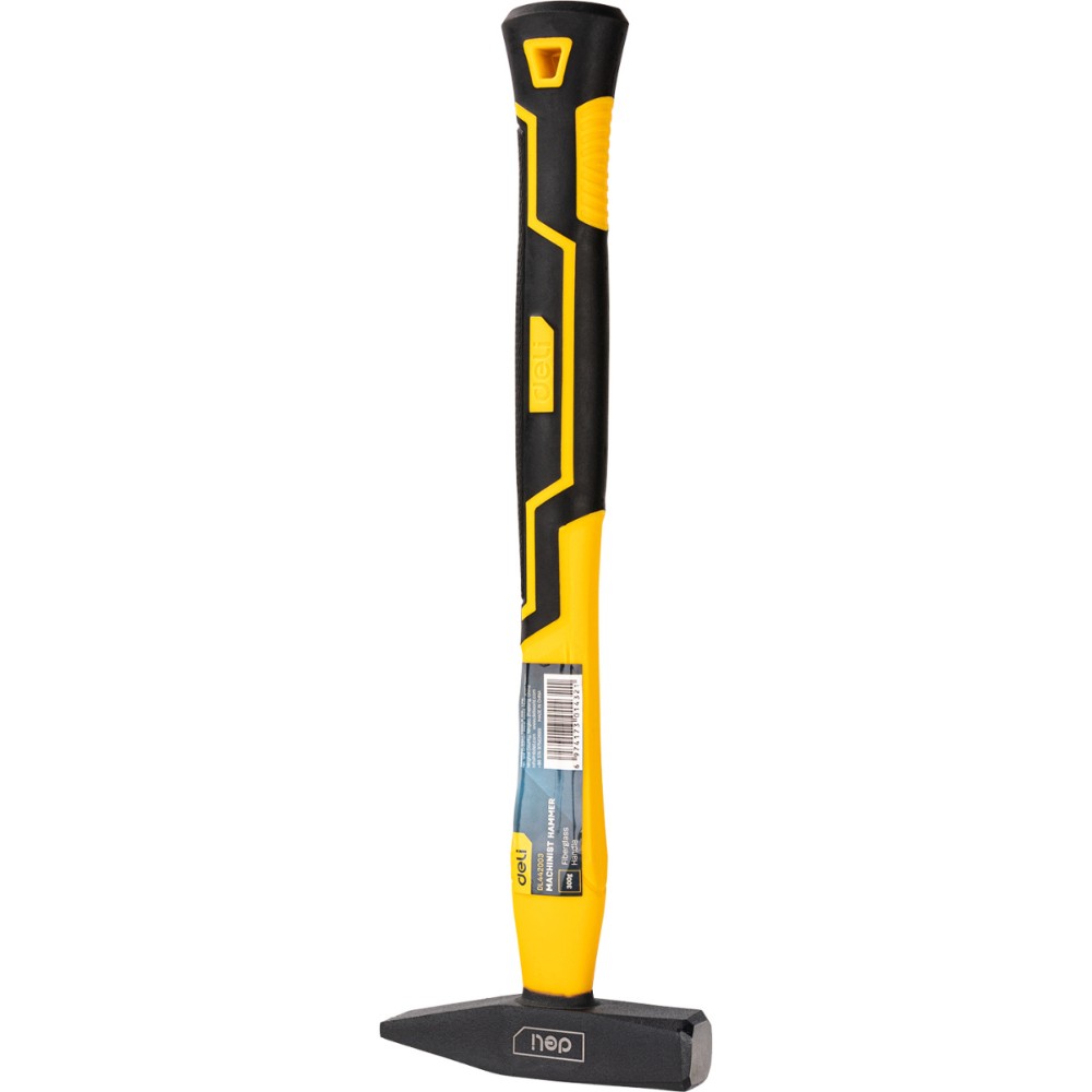 Молоток слесарный Deli YS EDL442003, 0,3 кг, фибергласовая рукоятка - 3