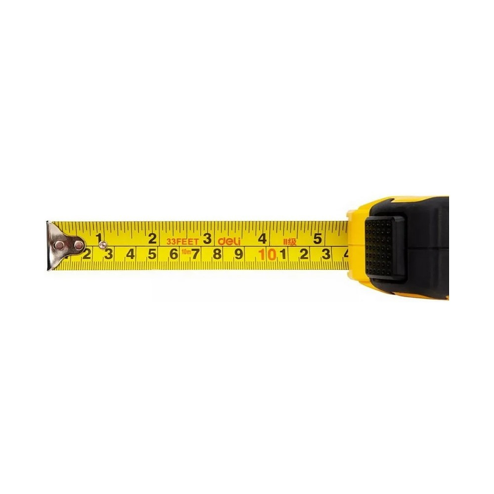 Рулетка Deli YS EDL3799, 10 м х 25 мм, желтый, черный - 13