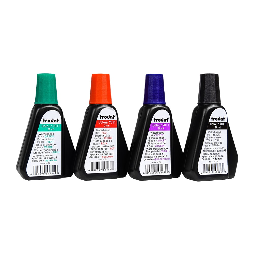 Штемпельная краска "Trodat 7011", 28 мл, черный - 3