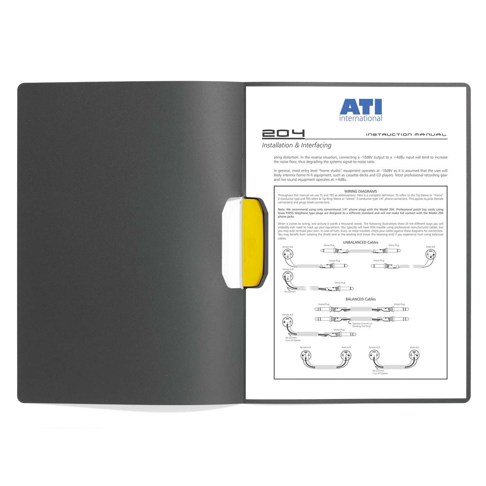 Папка с клипом "Duraswing Color", антрацит, желтый клип - 2