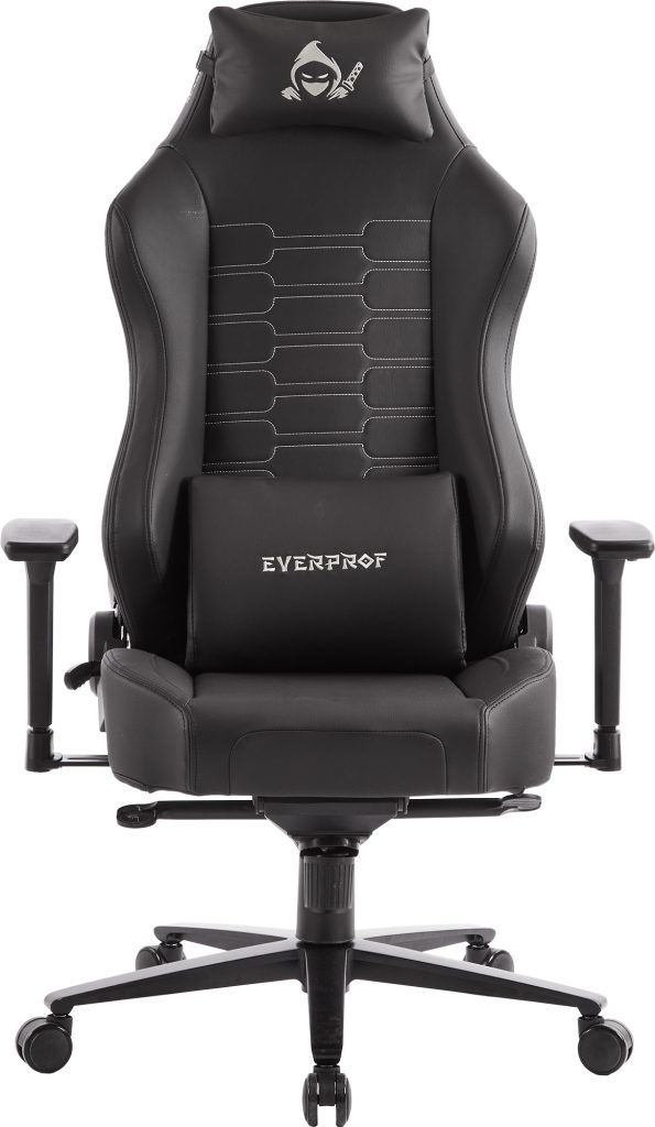 Кресло игровое EVERPROF Blackshot экокожа, черный, крестов. металл - 2