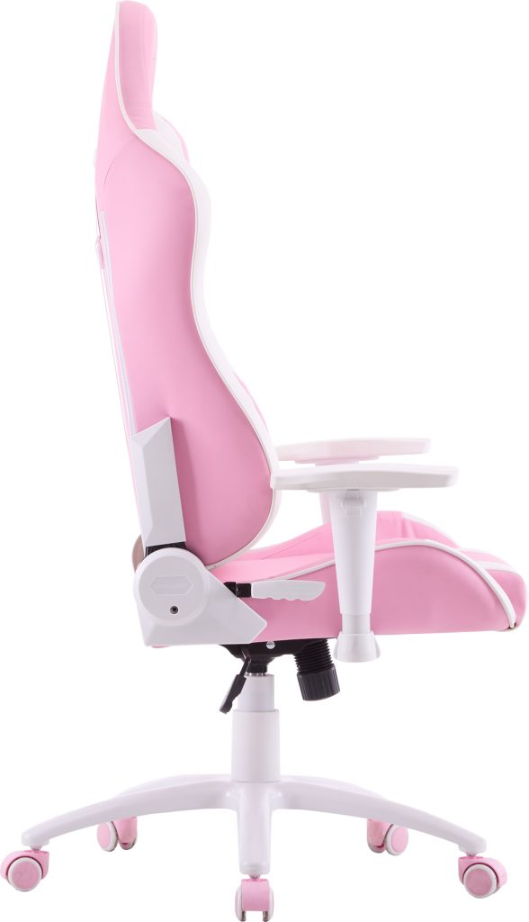 Кресло игровое EVERPROF Katana экокожа, розовый/белый, крестов. металл, корпус белый  - 3