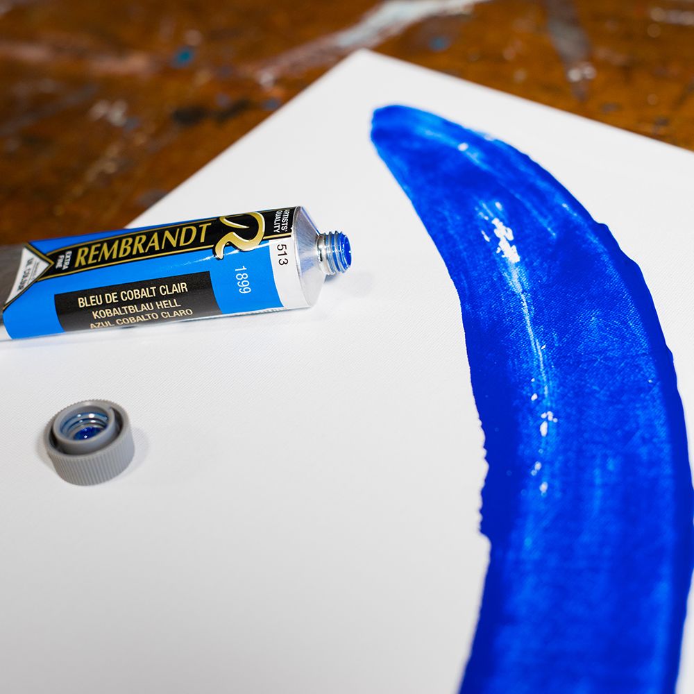Краски масляные "Rembrandt", 513 кобальт синий светлый, 15 мл, туба - 3