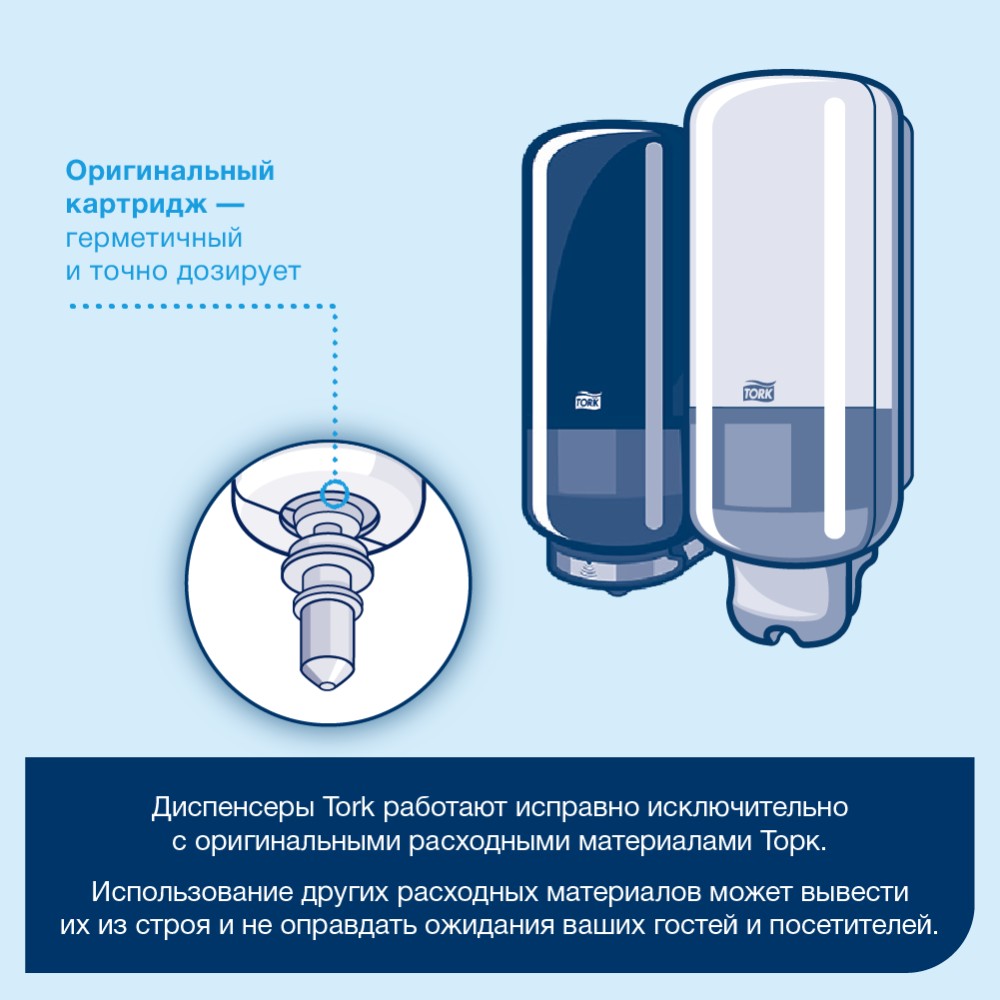 Мыло жидкое TORK Комфорт S1, 1 л, мягкое (420511) - 6